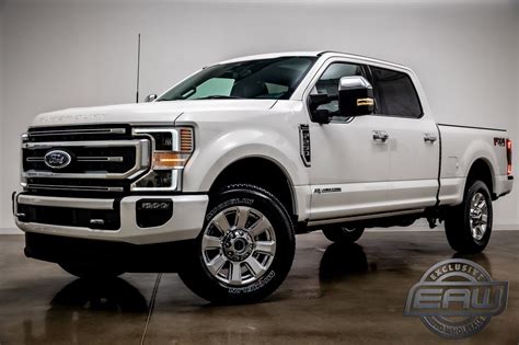 2022 Ford Super Duty F 250 Srw Platinum 5 Miles Star White Metallic Tri