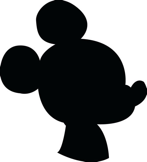 Mickey Silhouette Vector At Collection Of Mickey