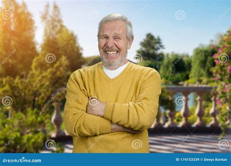 Old Laughing Man Outdoor Stock Image Image Of Happiness 174153339