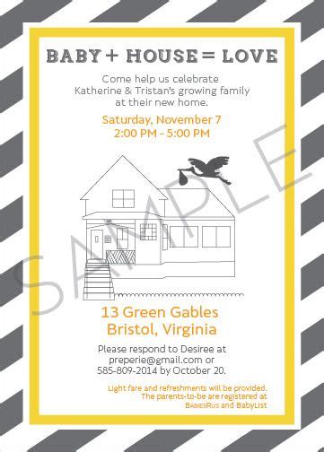 Housewarming And Baby Shower Invite Baby Shower Invitations