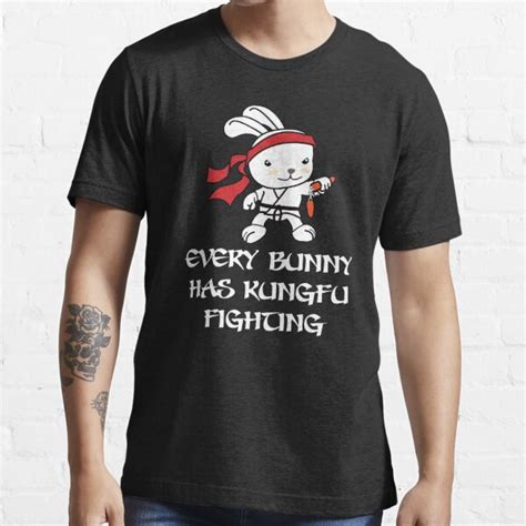 Funny Every Bunny Was Kung Fu Fighting Easter T Shirt Women T Shirt