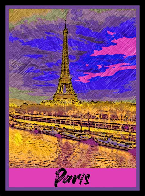 Paris Travel Poster Free Stock Photo Public Domain Pictures