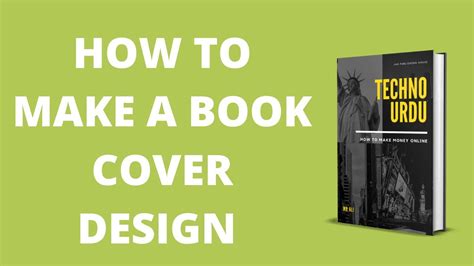 How To Make A Book Cover Design Youtube