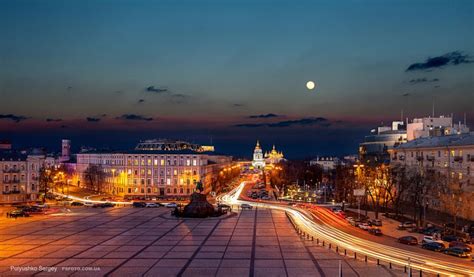 Evening Kiev By Sergey Polyushko On Kiev Ukraine Most