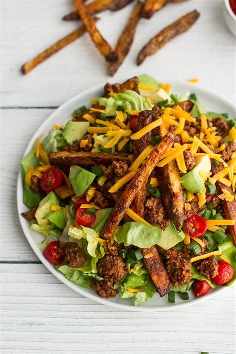 Halfbakedharvest.com rating in top 5 countries. Loaded Cheeseburger French Fry Salad | Recipe | Dinner ...