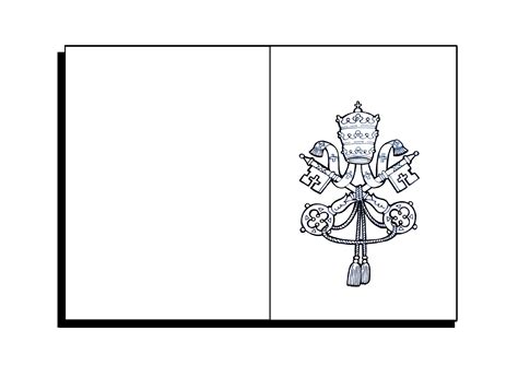El Rincón De Las Melli Dibujo Bandera Del Vaticano Para Colorear