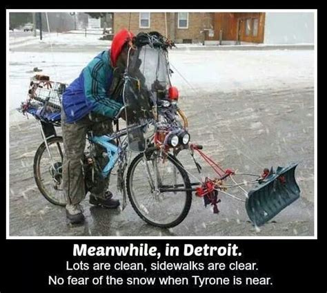 Ha Ha Sadly True Bicycle Bike Snow Plow