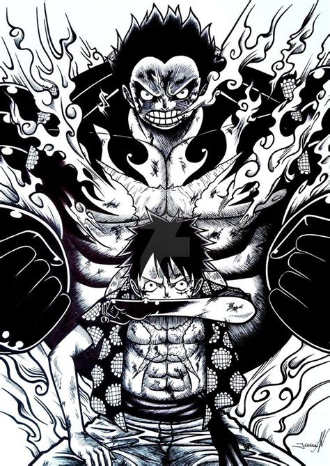 Luffy Black And White Wallpapers Top Free Luffy Black And White