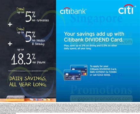 Check spelling or type a new query. Citibank 23 Feb 2014 » Citibank Dividend Card Up To 5% OFF Health, Beauty, Groceries & Up To 18 ...