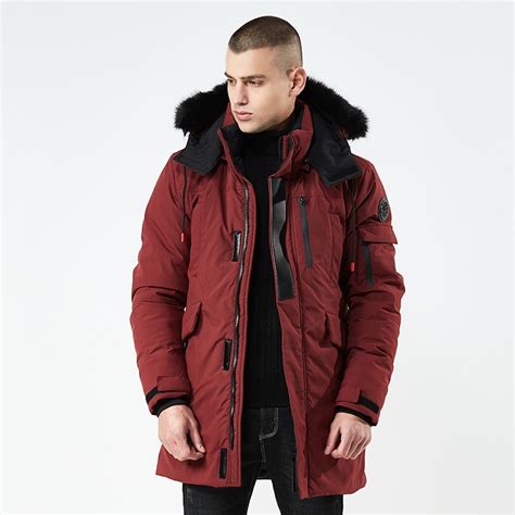 2018 Cotton Hooded Winter Jacket Parka For Men Detachable