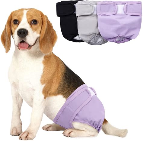 Windfall Washable Female Dog Diapers Reusable Doggie Diaper Wraps For