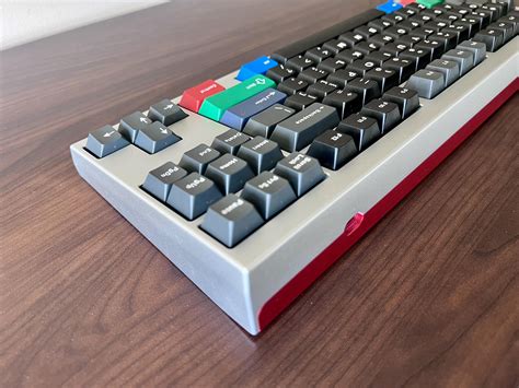 keycult no 2 contemporary red with gmk thinkcaps r customkeyboards