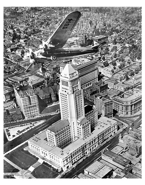Los Angeles City Hall Damaged By Quake Wirephoto Sent By T Flickr