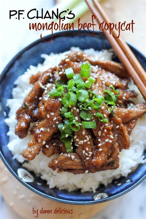 Mongolian foods are simple and full of variety of meat that includes mutton, beef, camel, horse you can find special huushuur stuffed with vegetable (mostly main recipes potatoes, cabbage or kimchi. PF Chang's Mongolian Beef Copycat | Recipe | Pf changs ...