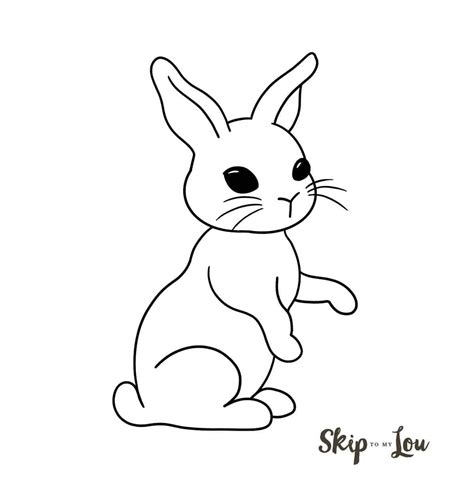 Easy To Draw Bunny Sketch Sketch Drawing Idea