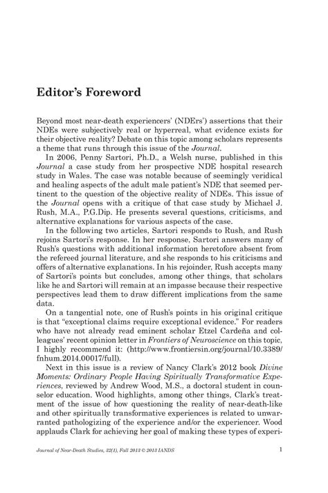 Editors Foreword Fall 2013 Page 1 Unt Digital Library