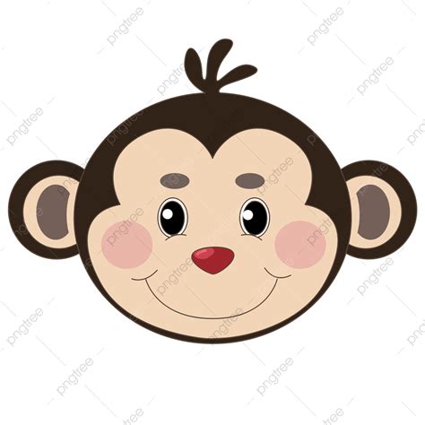 Brown Monkey Clipart Transparent Background Cartoon Brown Monkey Face