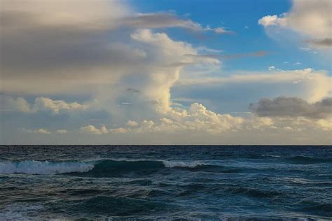 Sea Sky Clouds Horizon Nature Ocean Seascape Waves Scenery Pikist