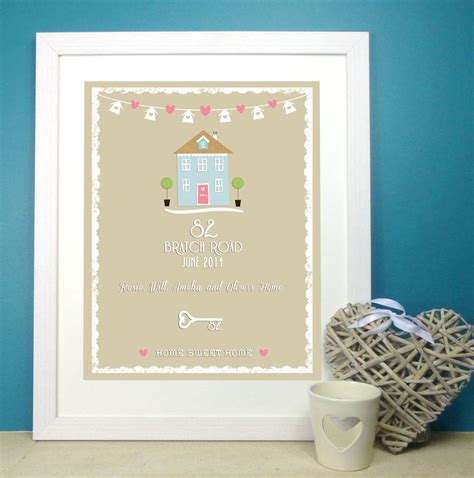 Personalised Home Sweet Home Print By The Little Paper Company
