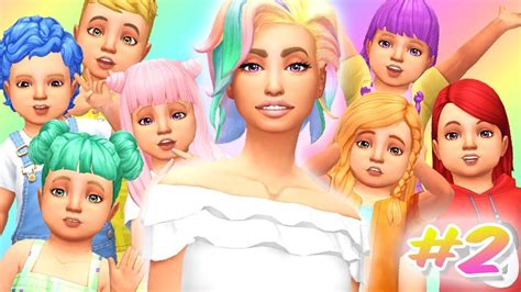 We Got This 7 Toddler Rainbow Challenge Ep 2 The Sims 4 Lets