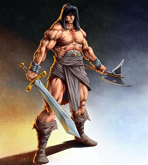 Conan The Barbarian Painting Painting By Darko Babovic Fine Art America