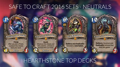 In this hearthstone epic disenchanting guide we show you which epic class cards you may want to disenchant and which you. Hearthstone Crafting Guide for the Journey to Un'Goro Meta - Legendaries and Crafts for Meta ...