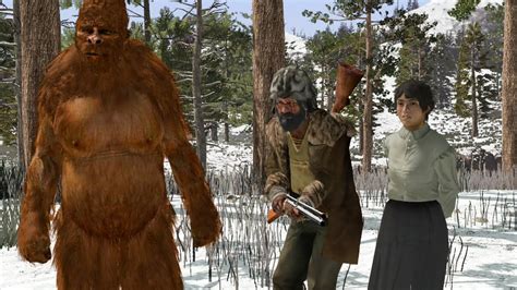 Bigfoot Meets The Sasquatch Hunter In Red Dead Redemption Undead Nightmare YouTube