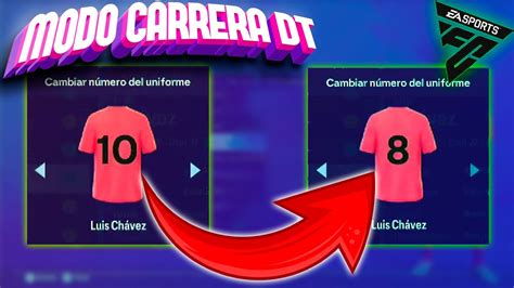 COMO CAMBIAR el NUMERO de JUGADOR Personaliza tu Éxito en EA FC 24 MODO CARRERA DT YouTube