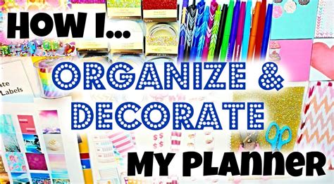How I Organize And Decorate My Planner Erin Condren Missbrawr