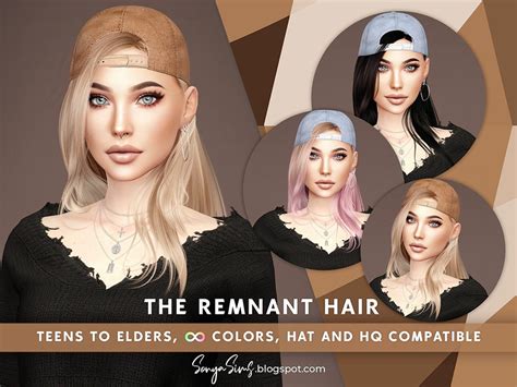 The Sims Resource Sonyasims The Remnant Hair