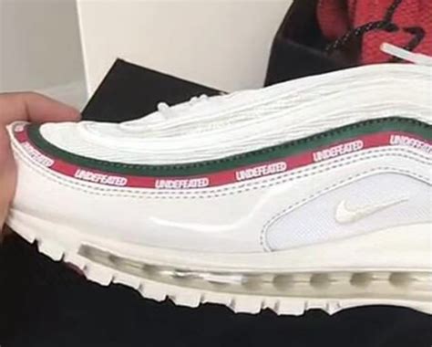 Undefeated Nike Air Max 97 White Aj1986 100 Sneaker Bar Detroit