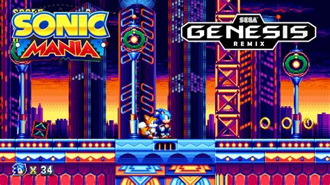 Sonic Mania Studiopolis Zone Act 1 Sega Genesis Remix Sonic 2 Version