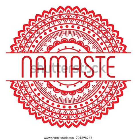 Indian Greeting Banner Namaste Stock Vector Royalty Free 701698246