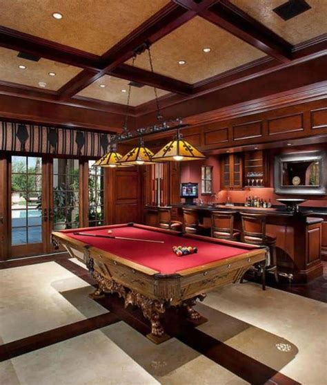 65 Rooms With A Pool Table Man Caves Included In 2020 Pool Table