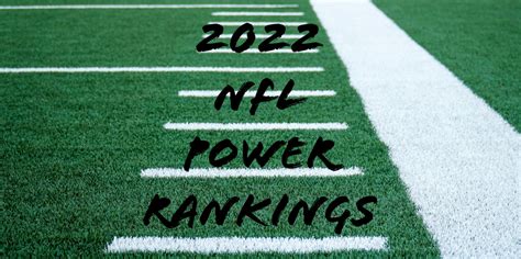 Nfl Week 1 Power Rankings The Hell Going On