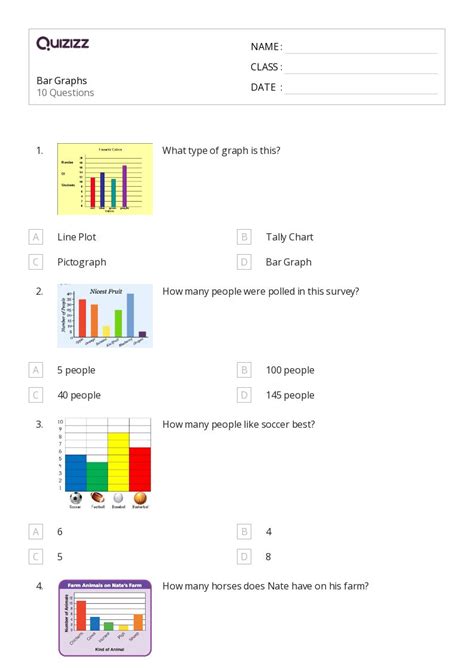 50 Bar Graphs Worksheets For 4th Grade On Quizizz Free And Printable