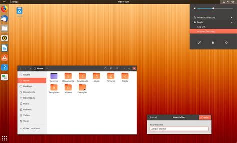 Amber Is A Cool Ambiance Inspired Gtk Gnome Shell Theme Linux