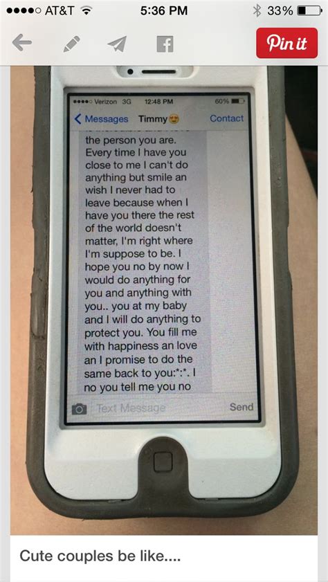 Funny texts that will make him smile. My relationship is a fairytale. His long cute texts make ...