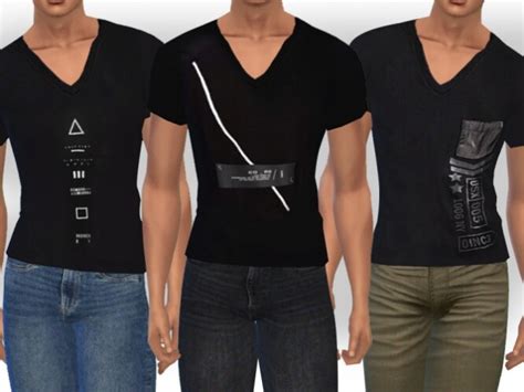 V Neck Tops For Men By Saliwa At Tsr Sims 4 Updates