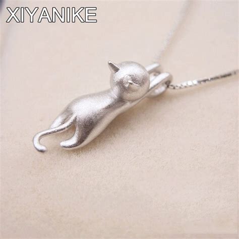 Xiyanike 925 Sterling Silver Necklaces Cats Pendantsandnecklaces Sterling Silver 925 Necklace Fine