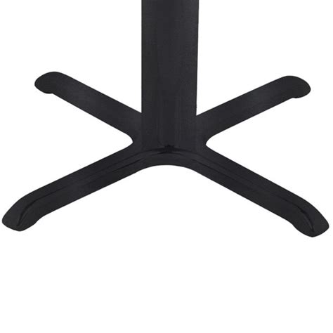 Bfm Seating 36 X 36 Sand Black Stamped Steel Counter Height Cross