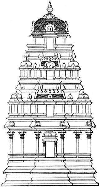 Vimana From Manasara Temple Architecture Indian Temple Architecture