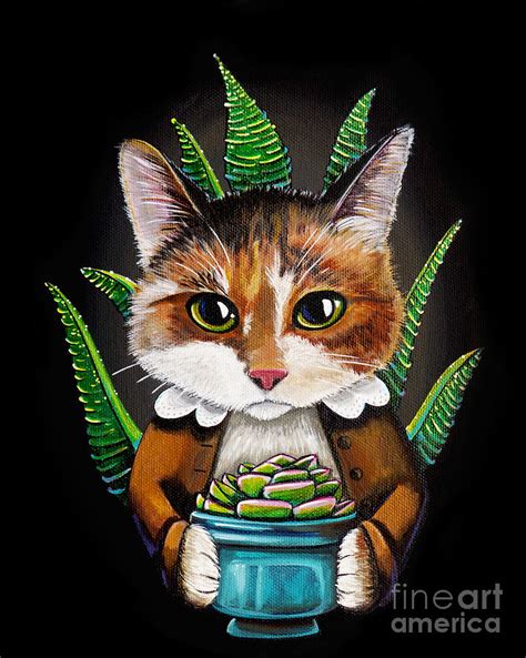 Laura Cat Painting By Cindy Thornton Fine Art America