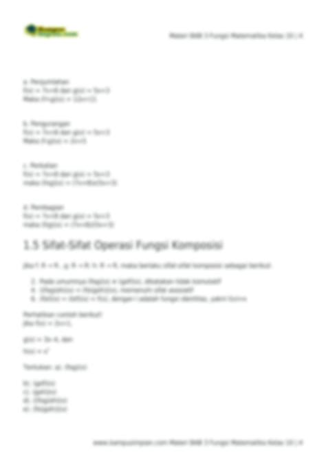 SOLUTION: Chapter 3 fungsi matematika kelas 10 - Studypool