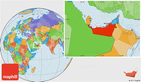 Abu Dhabi Location On World Map World Map