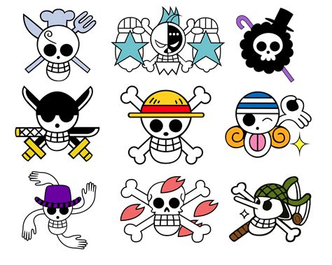 Image Straw Hats Crew Jolly Rogers White The One Piece Wiki