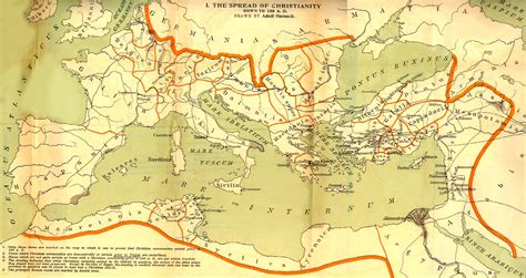 Map The Spread Of Christianity In The First And Second Centuries
