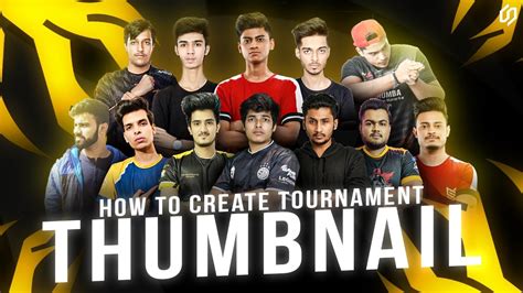 How To Create Tournament Thumbnail Using Players Pictures