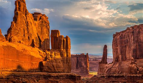 Rock Landscape Rock Formation Arches National Park Wallpapers Hd