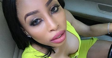 Watch Khanyi Mbau Shows Her Secret To Make Her Cleavage